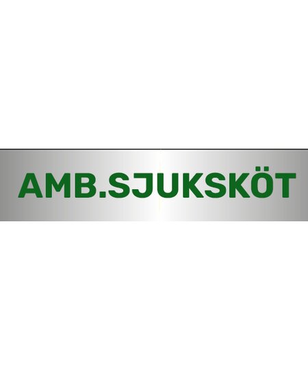 AMB.SJUKSKÖT. ryggskylt kardborre