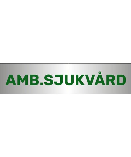 AMB.SJUKVÅRD. ryggskylt kardborre