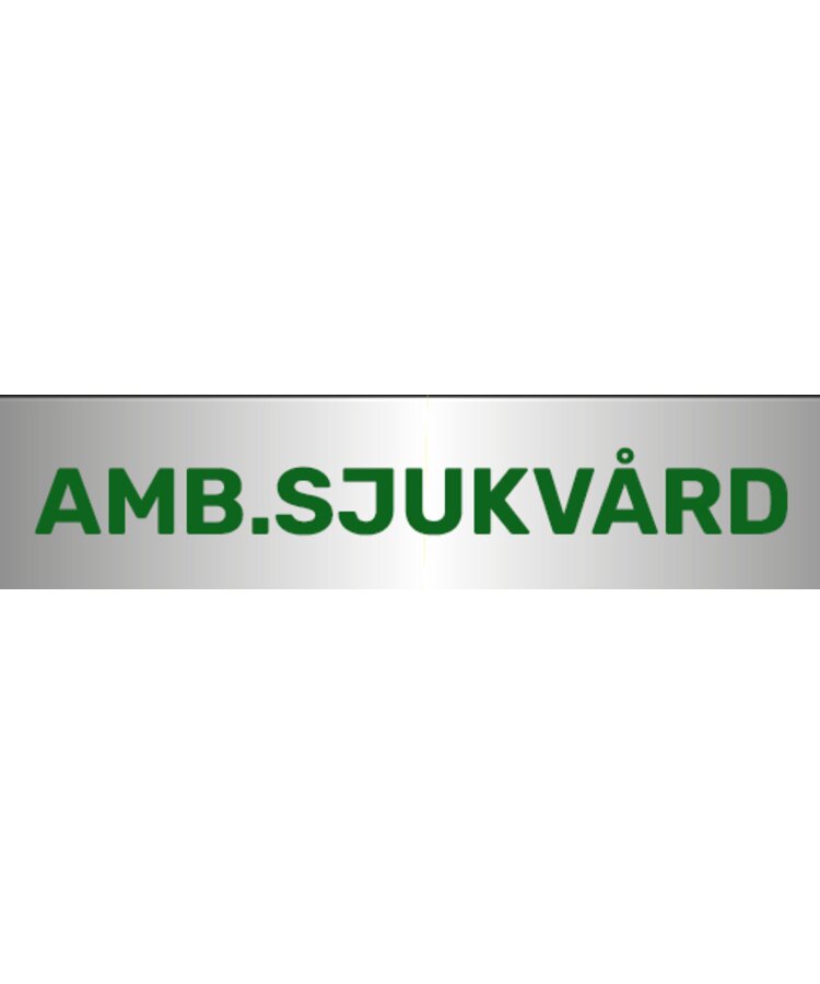 AMB.SJUKVÅRD. ryggskylt kardborre